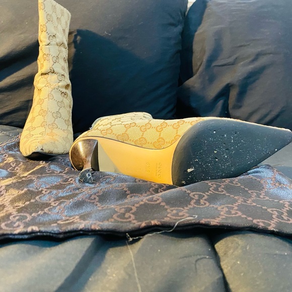 Vintage Gucci Blondie GG Logo Booties - Picture 4 of 9